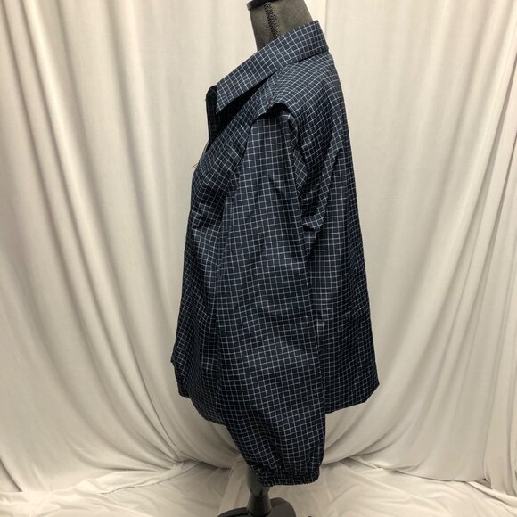 Catalina Jacket Womens Size Large Navy White Full Zip Pockets Lined Windbreaker - Picture 3 of 6